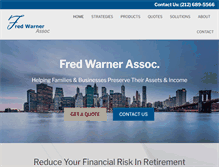 Tablet Screenshot of fredwarner.com